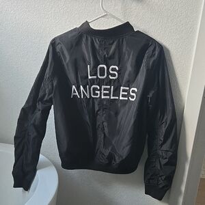 Black Los Angeles Bomber Jacket